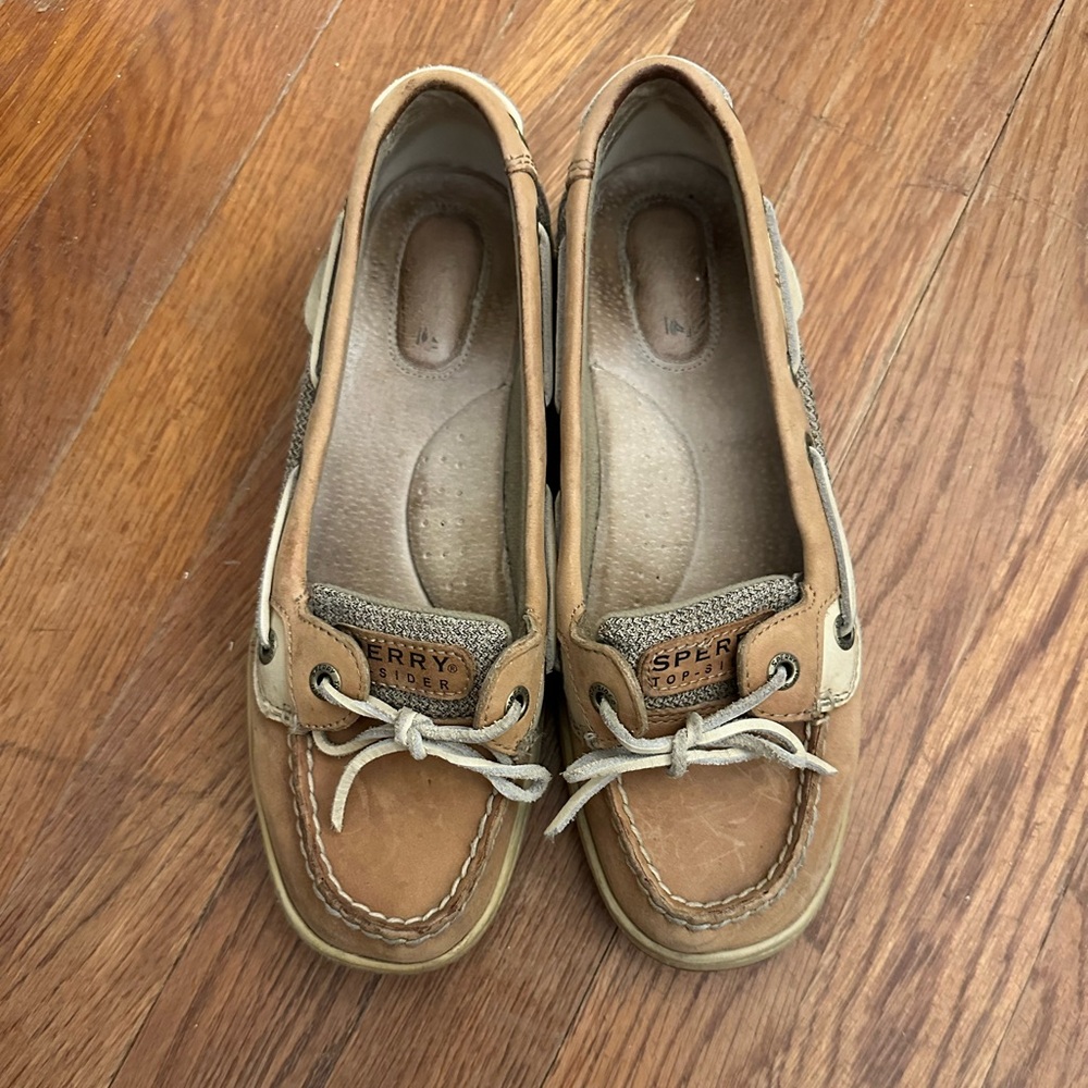 Sperry Women's Angelfish Boat Shoe - Tan/ Oat - Size 7